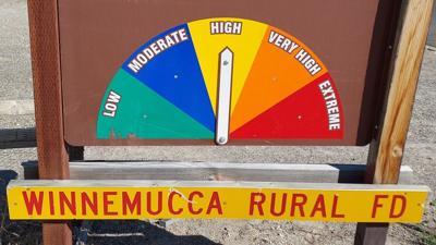 Winnemucca Fire Danger sign