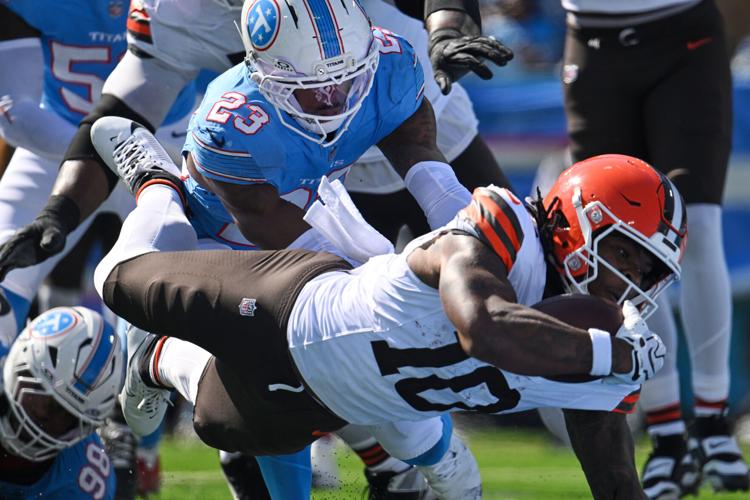 APTOPIX Browns Titans Football