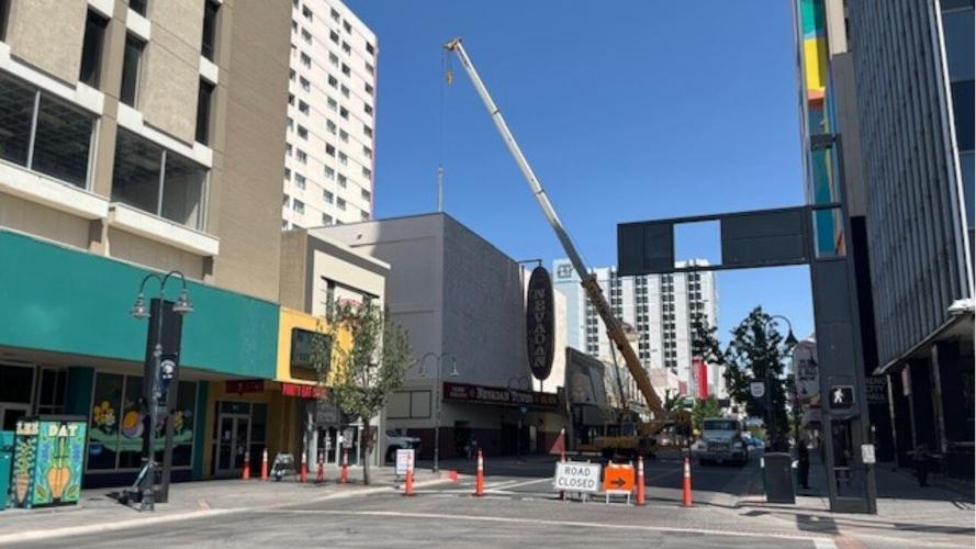 Virginia Street closure due to crane work