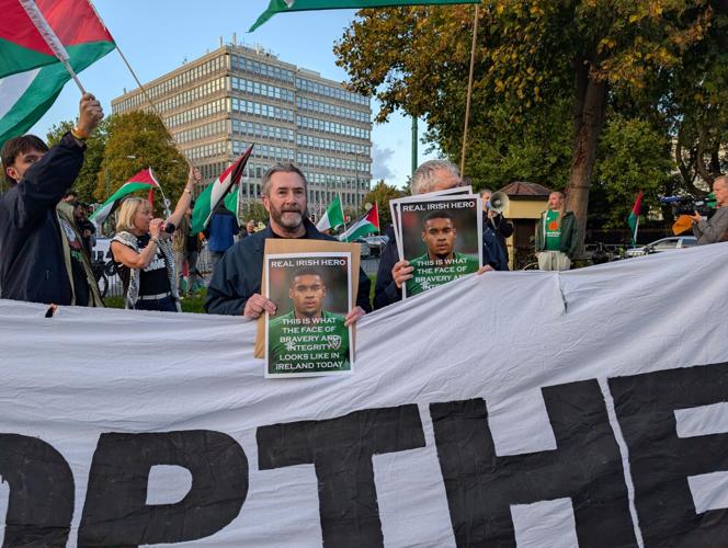 Ireland Israel Protests Soccer
