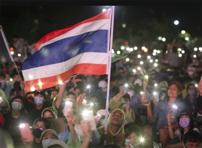 Thai protesters' rally pushes demands for democratic reforms