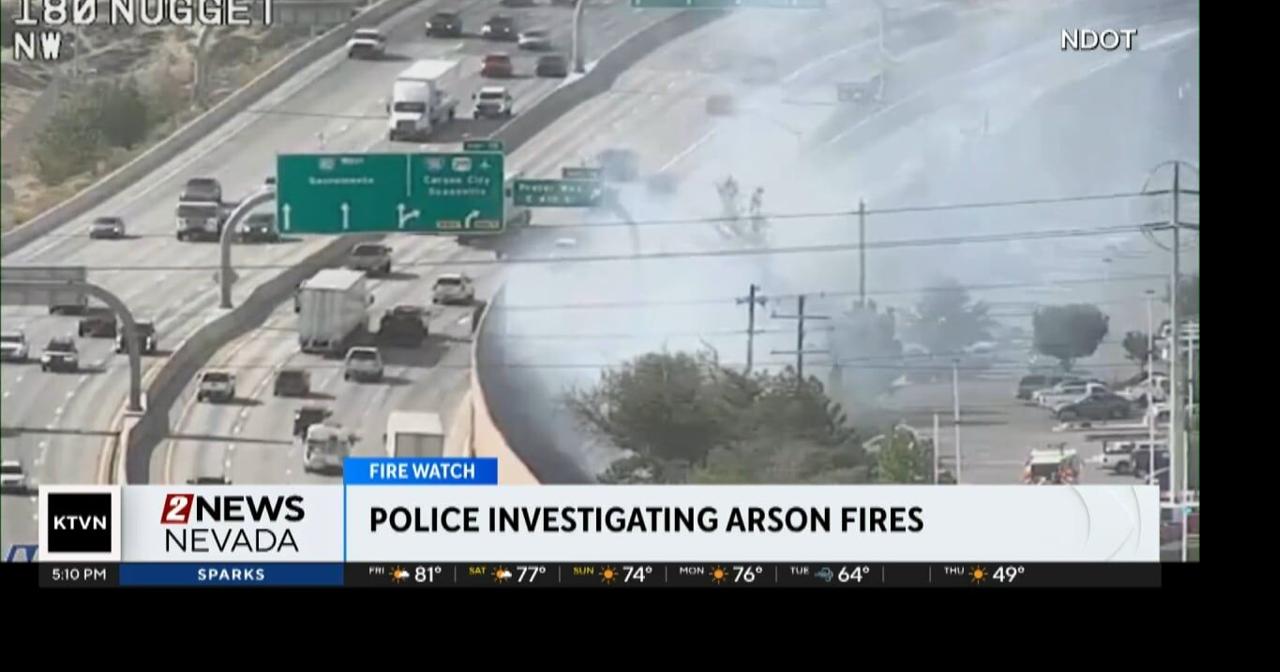Man faces arson charges after fires near I-80, Battle Born Way in ...