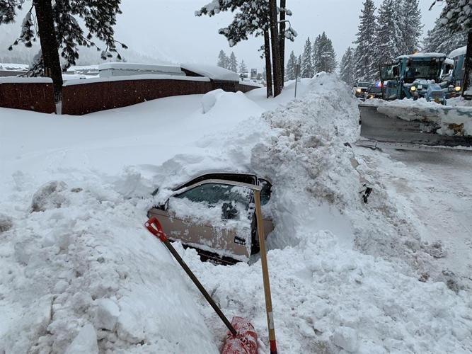Tahoe Snow Plow Driver Hits Buried Car, Finds Woman Inside