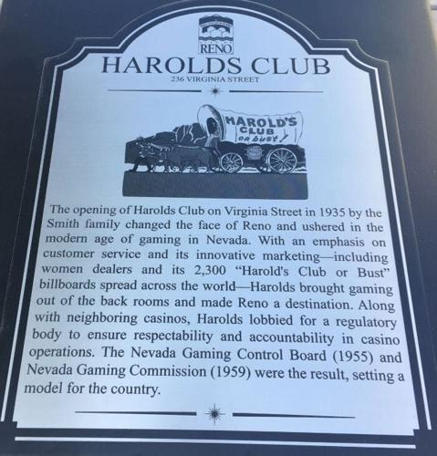 Historical Marker Honors Harold's Club in Downtown Reno