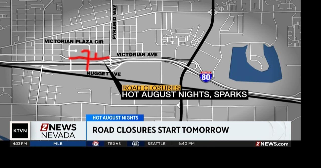 Sparks road closures for Hot August Nights | Local News | 2news.com