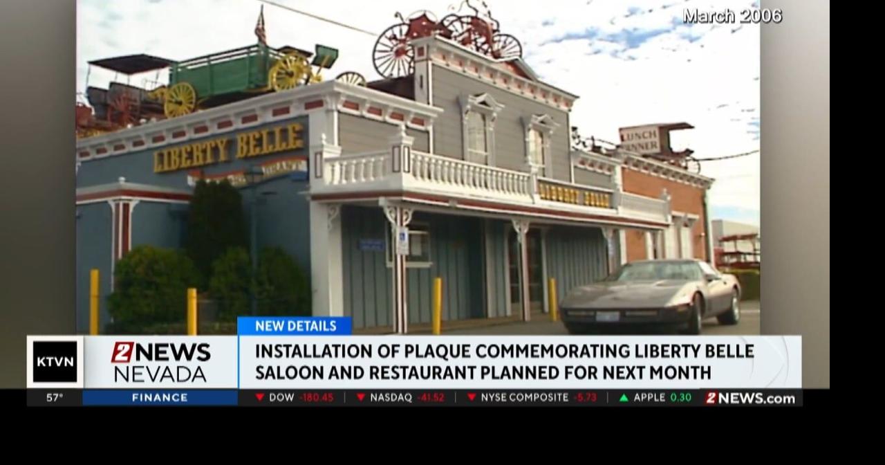 Plaque to commemorate Liberty Belle Saloon | Local News | 2news.com