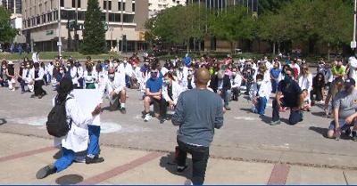 Local Medical Professionals Kneel In Support Of Black Lives