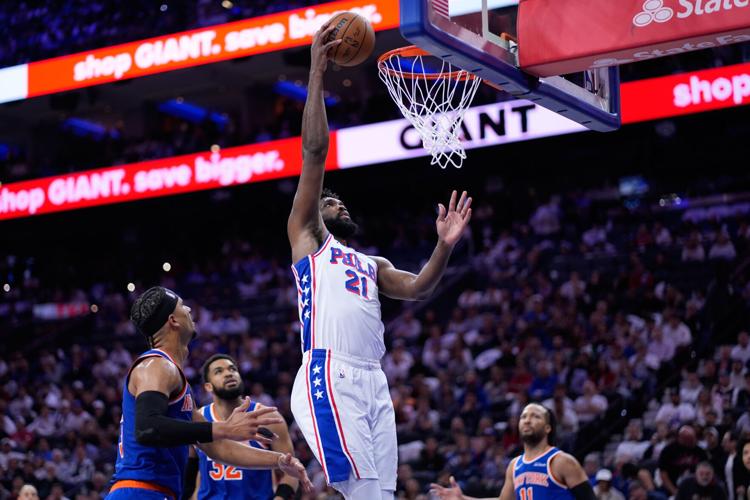 Knicks 76ers Basketball