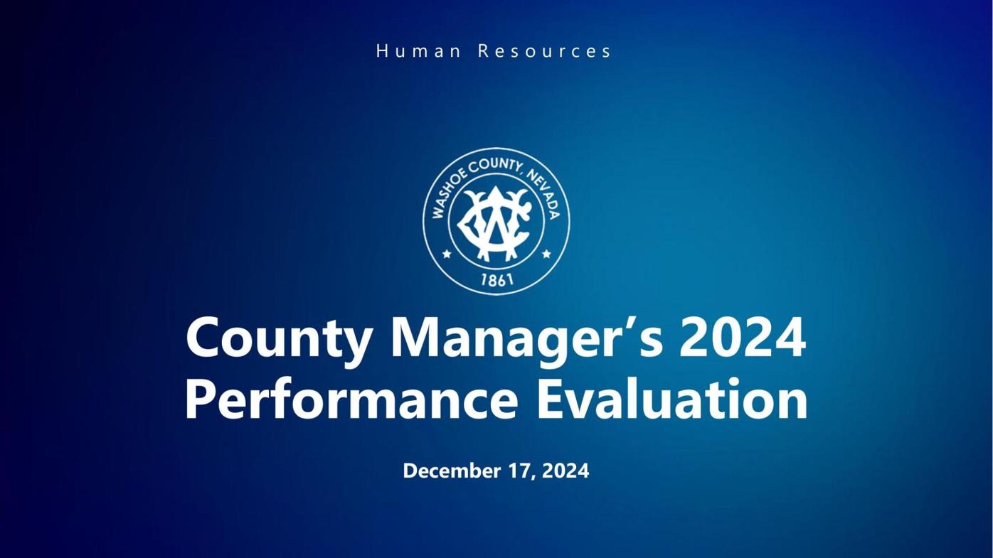 County Manager Eric Brown job performance