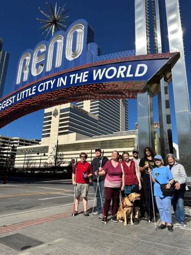 Walk Held in Downtown Reno for White Cane Awareness Day