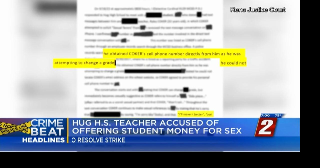 Hug H.S. Teacher Accused of Offering Student Money for Sex | News | 2news.com