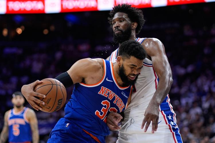 Knicks 76ers Basketball