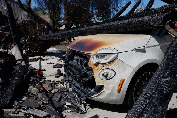 Photos show firefighters battling Southern California blaze