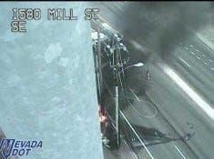 Driver Crashes Into Pole, Transformer Ignites On I-580 Near Mill Street