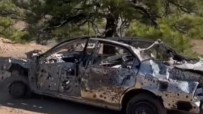 trashed car