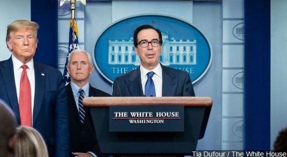 Sec. Mnuchin Says U.S. to Now Audit Virus Relief Loans Over $2 Million