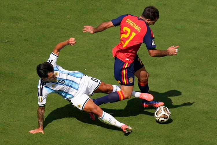 APTOPIX Argentina Spain WCup Soccer