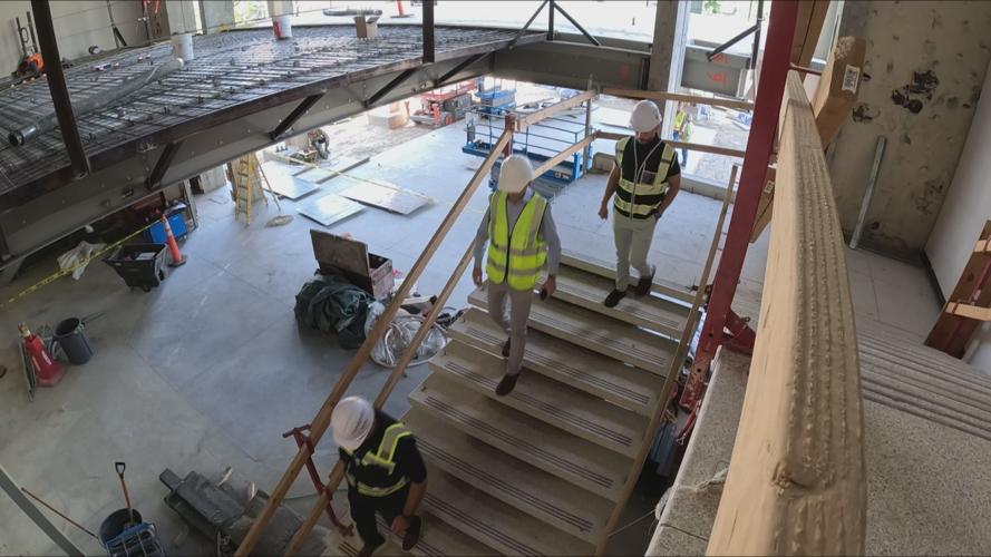 North Side Wing Stair Case in Legislature; Other Staircase To Become Exit Only