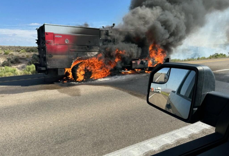 Fire truck fire