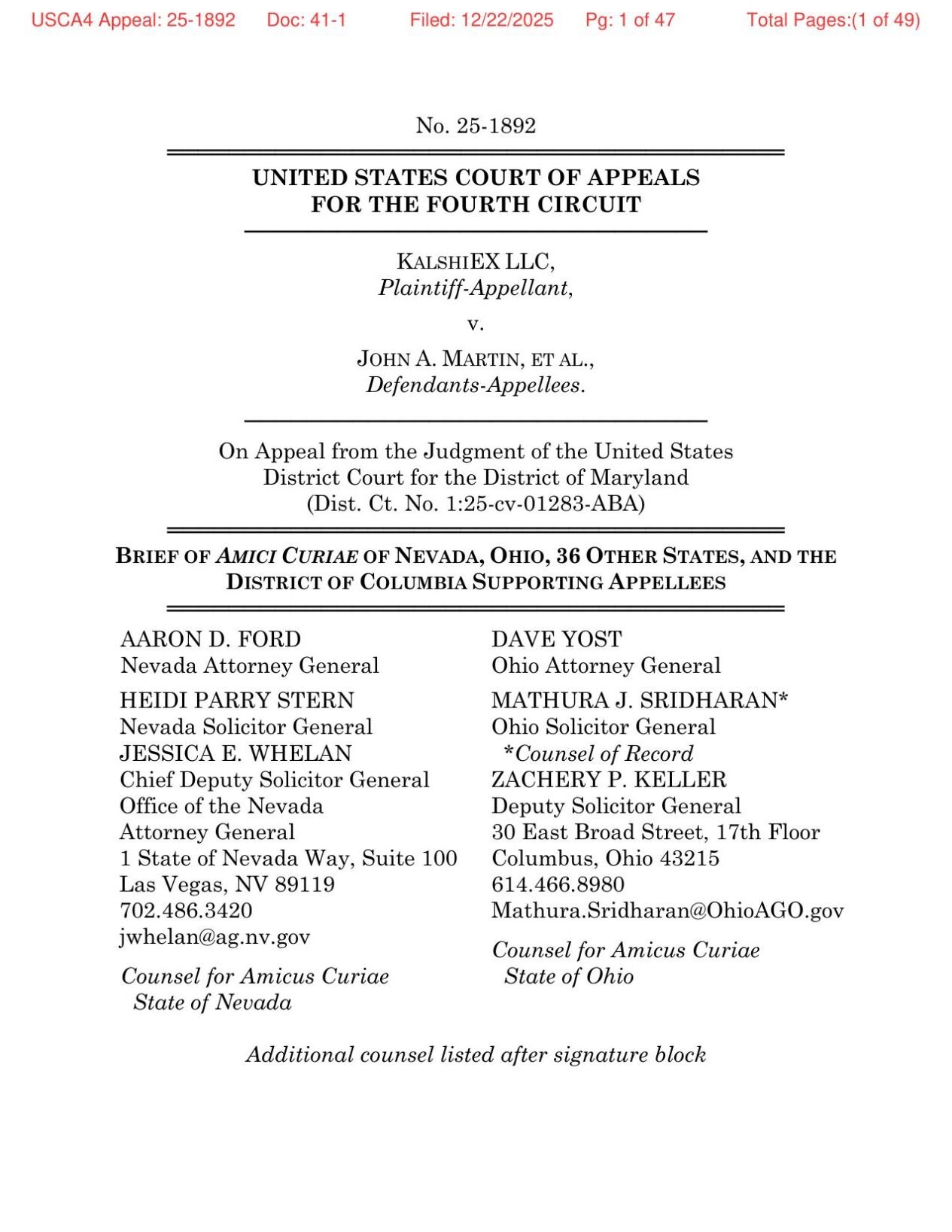 Sports Betting Brief