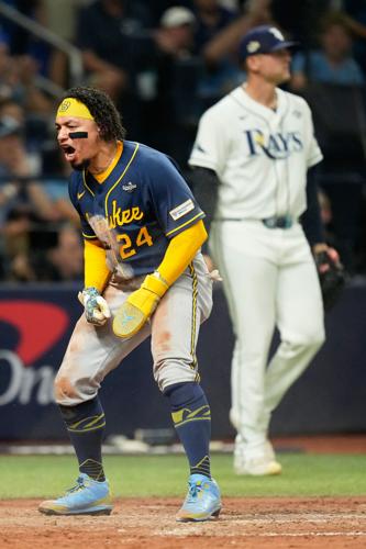 APTOPIX World Series Brewers Rays Baseball