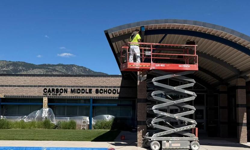 Carson Middle School construction