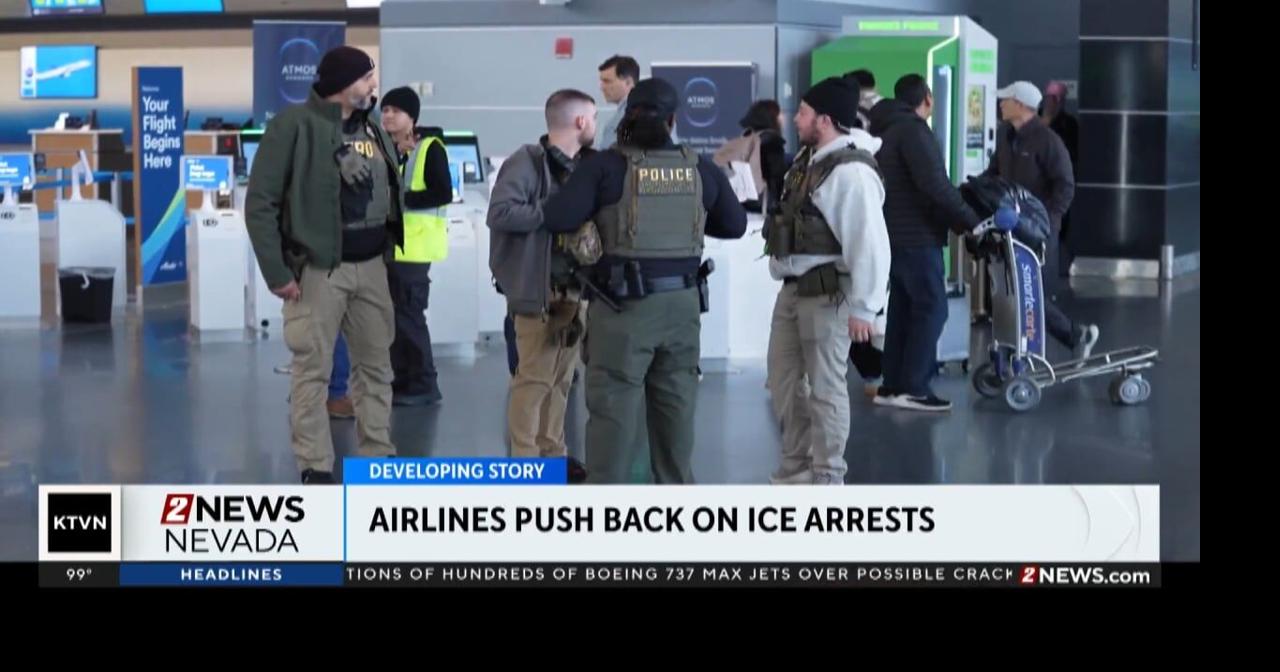 Airlines are pushing back on ICE arrests at airports