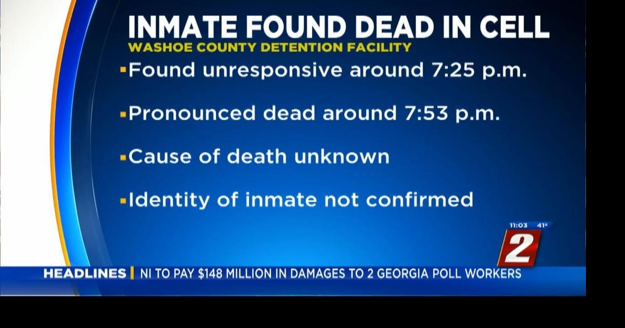 Identified, Washoe County Inmate Dies in Custody