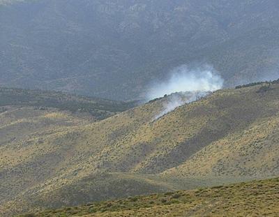 Fire Near Topaz Ranch Estates Contained