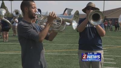 University of Nevada, Reno Marching Band Gets Ready for Home Opener