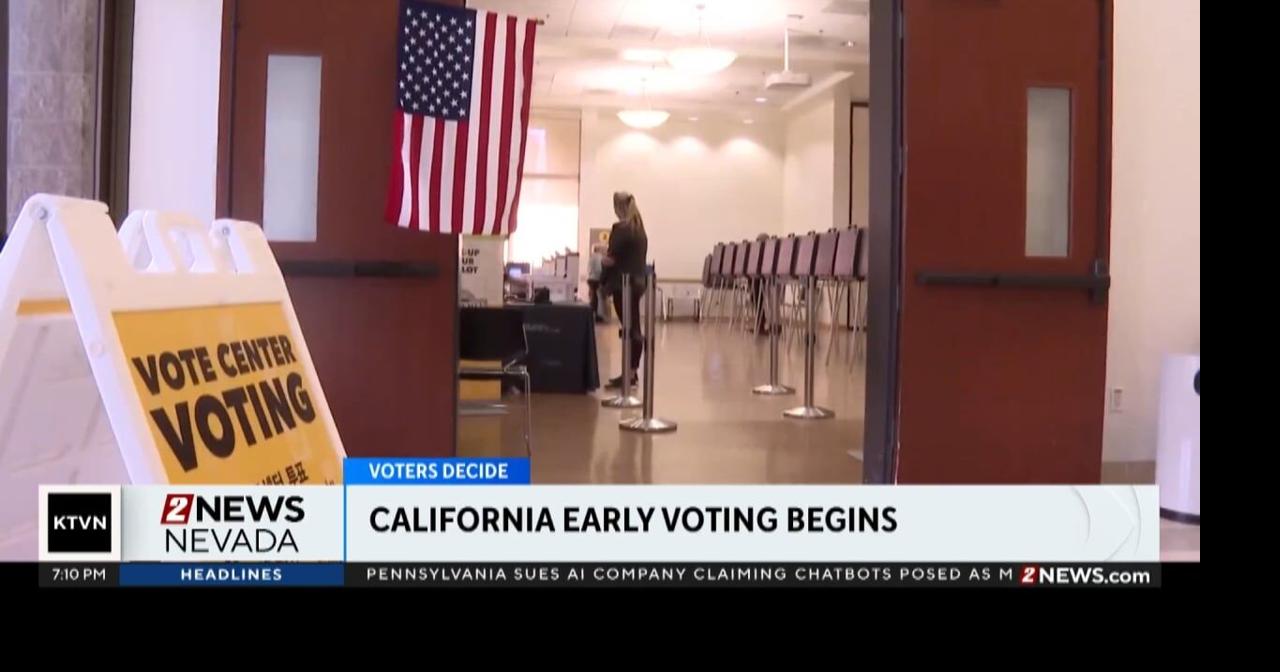 Early voting begins in California | California News | 2news.com