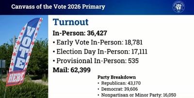 Canvass of primary election vote