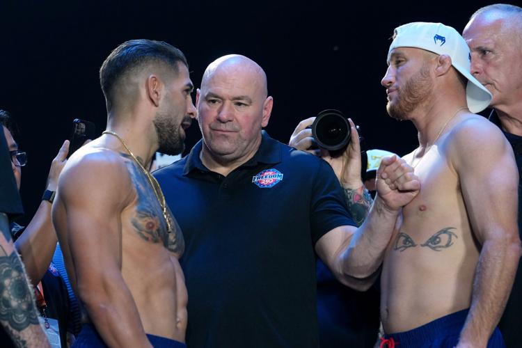 CORRECTION UFC Freedom 250 Trump