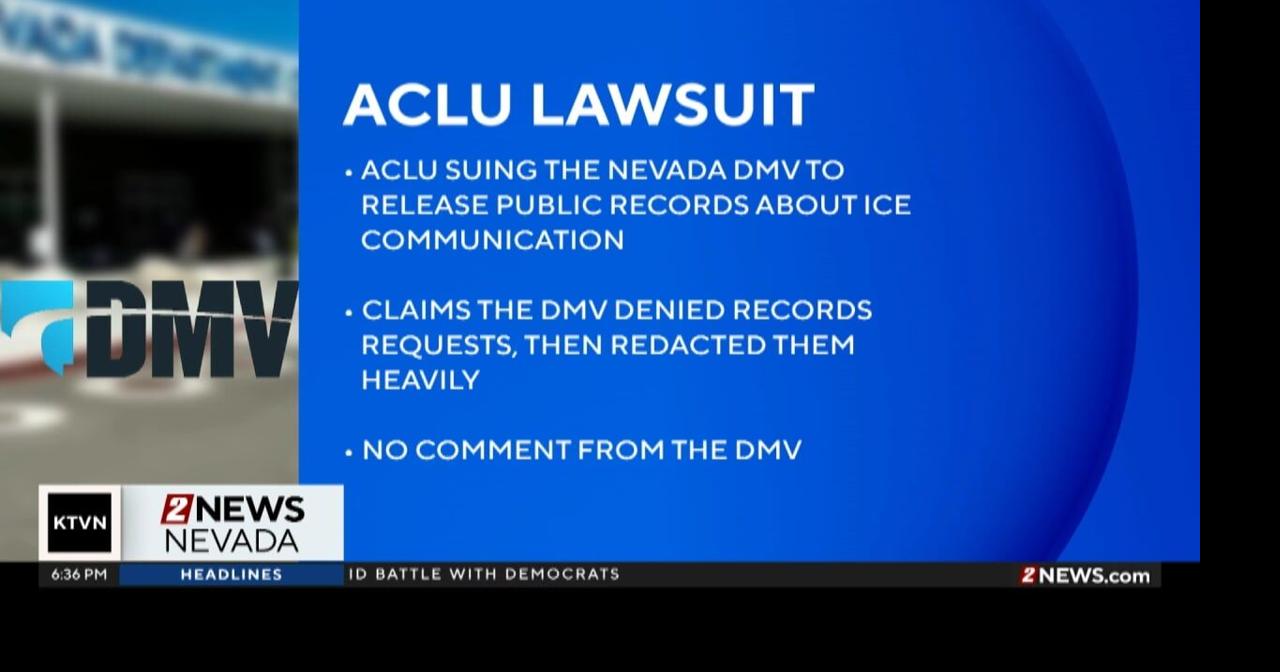 ACLU Sues Nevada DMV Over ICE Records Access