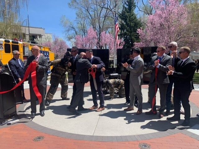 Firefighter memorial ceremony