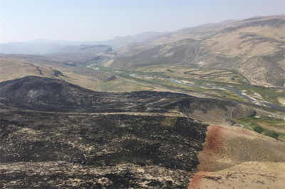 County Line Fire Burning South Of Carlin Now 100% Contained