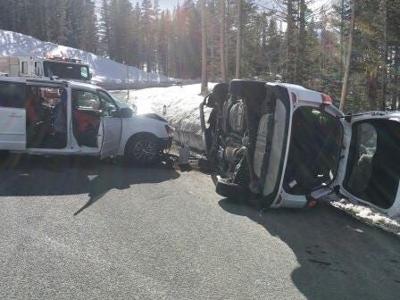 Four People Hospitalized After Crash on Mt. Rose Highway