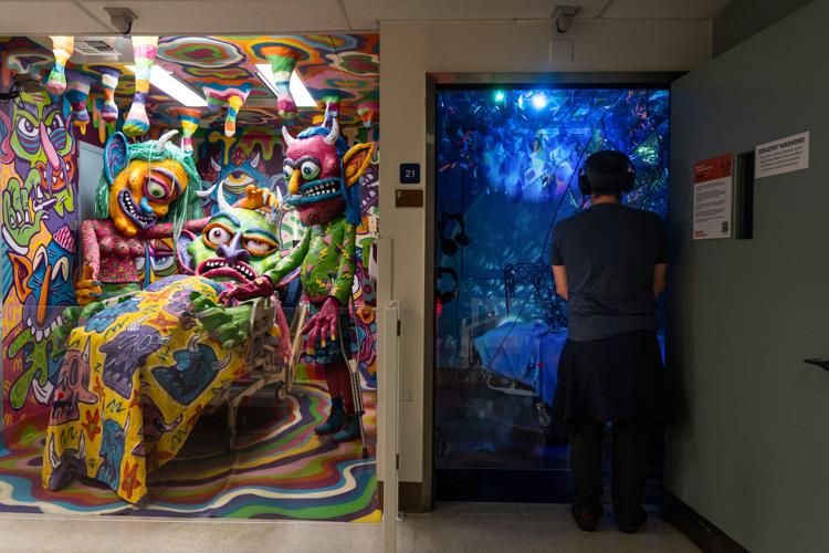 Former LA hospital hosts immersive art show, in photos