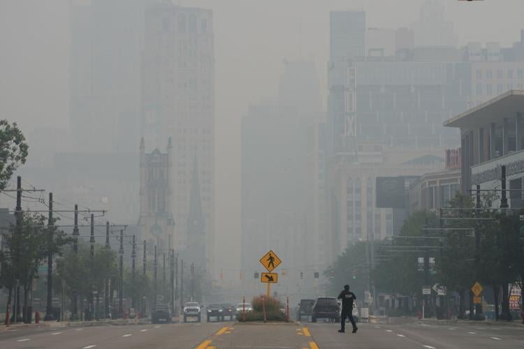 Michigan Climate Wildfires Smoke