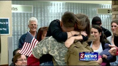 Local Soldier Receives Hero's Welcome Home