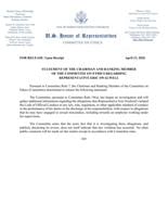 House Ethics statement