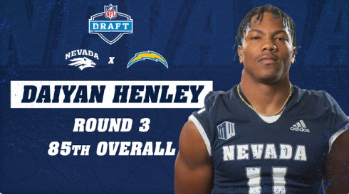 Can't-Miss Play: Los Angeles Chargers rookie linebacker Daiyan Henley makes  a one-handed interception off a deflection