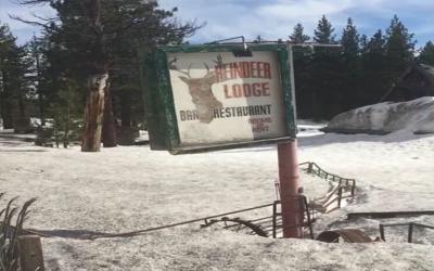 Reindeer Lodge Buried Under Snow