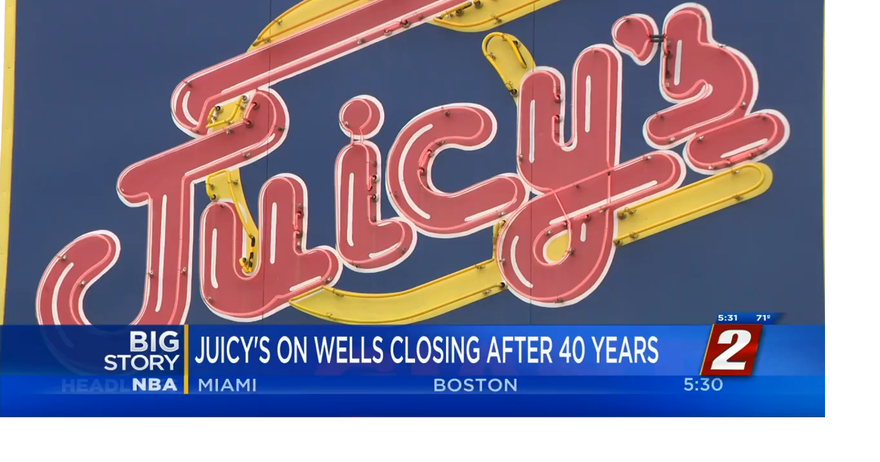 After 40 Years Juicy's Giant Hamburgers on Wells Closing June 16 News