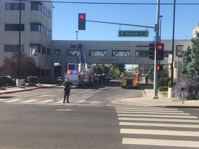 Crews Put Out Small Fire on Skyway of Reno Medical Building