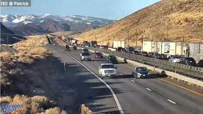 Crash on I-80 west near Patrick