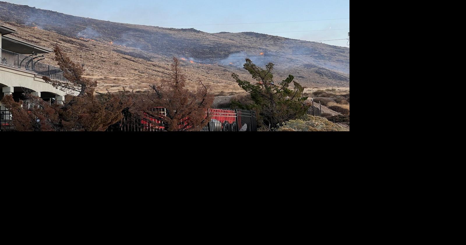 Forward Progress Stopped on Brush Fire in Hills Near 
