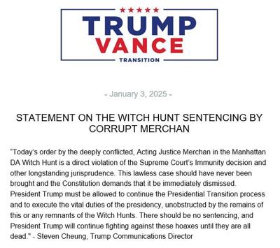 Trump-Vance statement