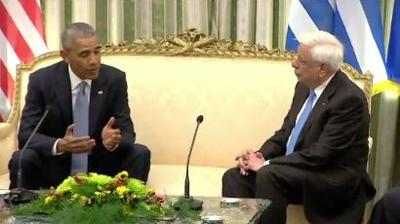 President Obama Offers Greeks Reassurance About U.S. Commitment to NATO