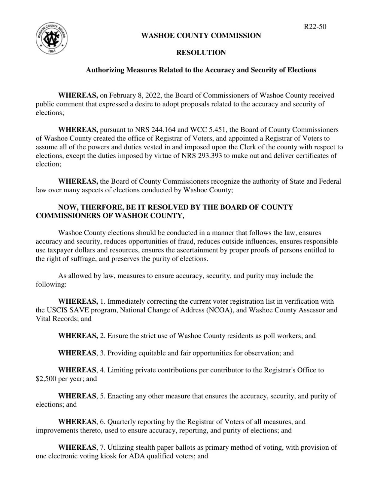 Washoe County Staff Report